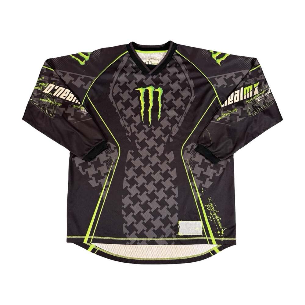 Vintage Y2K Monster Energy Motocross Jersey Size XXL